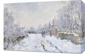 Obraz 60x40cm Snow at Argenteuil, Monet Vintage do Salonu
