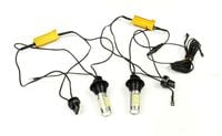 ŻARÓWKI 2w1 ŚWIATŁA DZIENNE DRL KIERUNKOWSKAZY 84x LED W21W WY21W CANBUS
