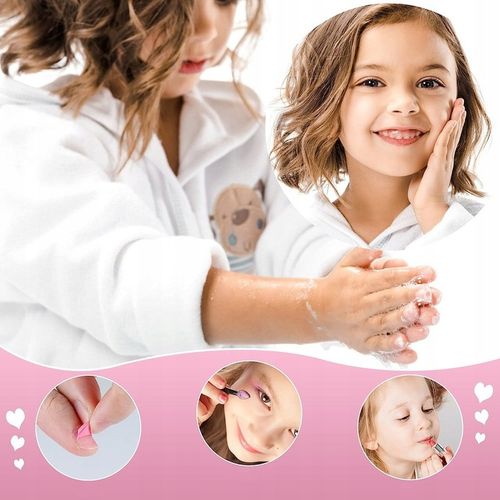 KUFEREK KOSMETYKÓW ZESTAW DO MAKIJAŻU I PAZNOKCI MAKEUP DLA DZIECI PREZENT na Arena.pl