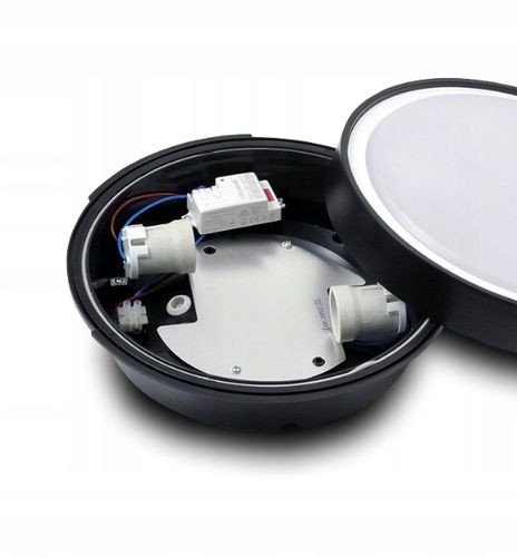 Plafon Lampa sufitowa z czujnikiem ruchu i zmierzchu 2xE27 Zewnętrzny na Arena.pl