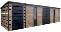 Schowek domek ogrodowy 6x2,5m wiata 0,5m wiata 1,2m drzwi 2x okno TS1135