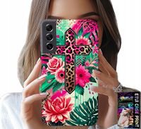 ETUI DO SAMSUNG GALAXY S22 - KRZYŻ, RÓŻA CHRZEŚCIJAŃSTWO JEZUS PLECKI