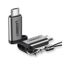 adapter przejściówka z usb-c na micro usb - szary