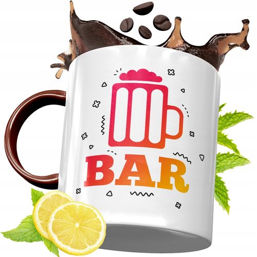 Kubek Bordowy Dla Barmana Na Urodziny Prezent Z Nadrukiem Ze Zdjęciem na Arena.pl