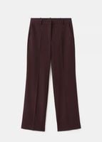 Mango Proste spodnie od garnituru bordowy R40
