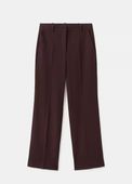 Mango Proste spodnie od garnituru bordowy R40