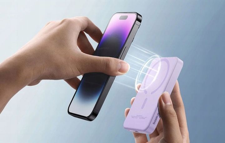 BASEUS POWER BANK BEZPRZEWODOWY INDUKCYJNY 5000mAh 20W USB-C MINI POWERBANK zdjęcie 4