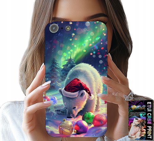 ETUI DO IPHONE 5 / 5S / 5C - ŚWIĄTECZNY NIEDŹWIEDŹ BOMBKI CASE +FOLIA na Arena.pl