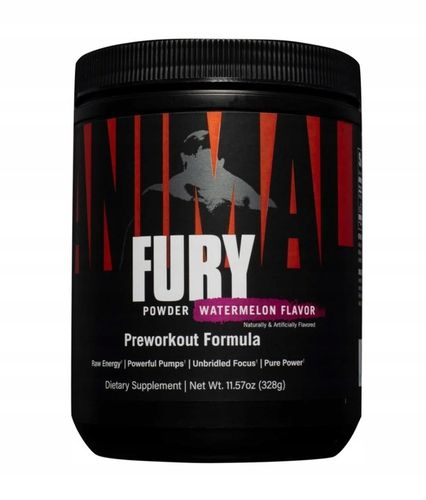 PRZEDTRENINGÓWKA ODŻYWKA W PROSZKU POMPA ANIMAL FURY Universal 330g arbuz na Arena.pl
