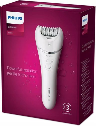 Depilator akumulatorowy Philips BRE700/00 Biały na Arena.pl