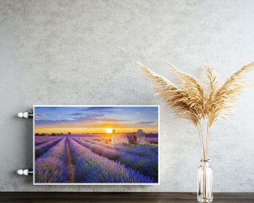 MATA Magnetyczna Na Kaloryfer Pole LAWENDY Zachód Słońca 90cm x 60cm na Arena.pl