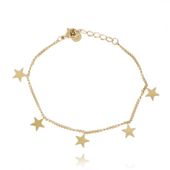 Bransoletka Na Rękę Stal Chirurgiczna Pozłacana 14K Złotem Bst1347