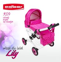 WOZEK DLA LALEK LOLA K09 + TOREBKA DeLuXe