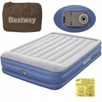 MATERAC DMUCHANY do SPANIA 203x152x46 cm Łóżko BESTWAY Dwuosobowy POMPKA