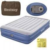 MATERAC DMUCHANY do SPANIA 203x152x46 cm Łóżko BESTWAY Dwuosobowy POMPKA