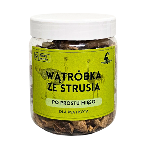 Liofilizowane mięso cielęce, wątróbka strusia, żołądki z kurczaka dla psa na Arena.pl