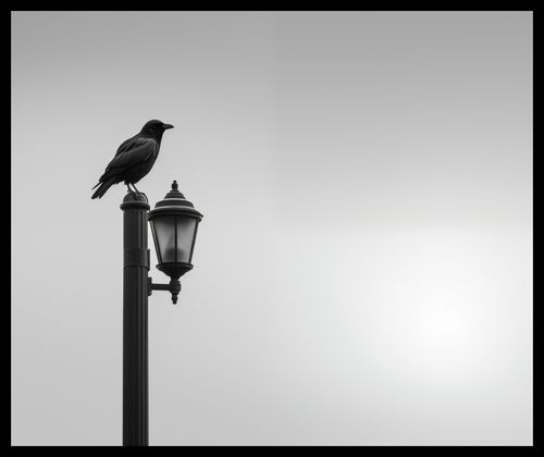 Plakat 60x50cm Samotny Postój Kruka na Arena.pl