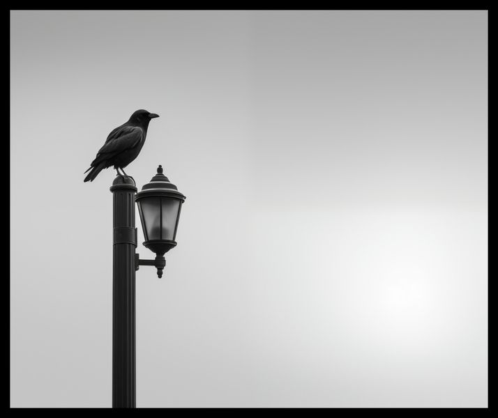 Plakat 60x50cm Samotny Postój Kruka zdjęcie 2