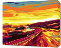 Obraz 60x50cm Pędź Przed Siebie