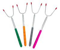 widelec kij teleskopowy do ogniska pieczenia kiełbasek 4 szt.