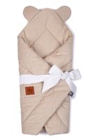 Rożek niemowlęcy kremowy pikowany velvet