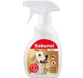 SABUNOL Płyn spray na pchły kleszcze u psa do legowiska budy kojca 250 ml