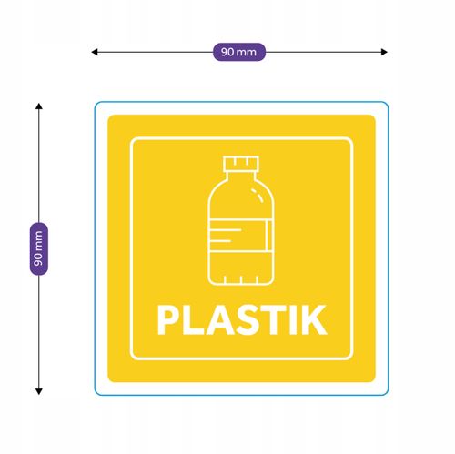 Naklejka segregacyjna PLASTIK na Arena.pl