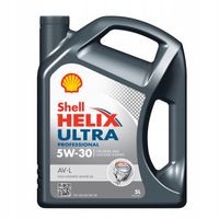 SHELL Helix Ultra 5W30 AV-L 5L - VW 504 / 507 - OLEJ + ZAWIESZKA GRATIS!