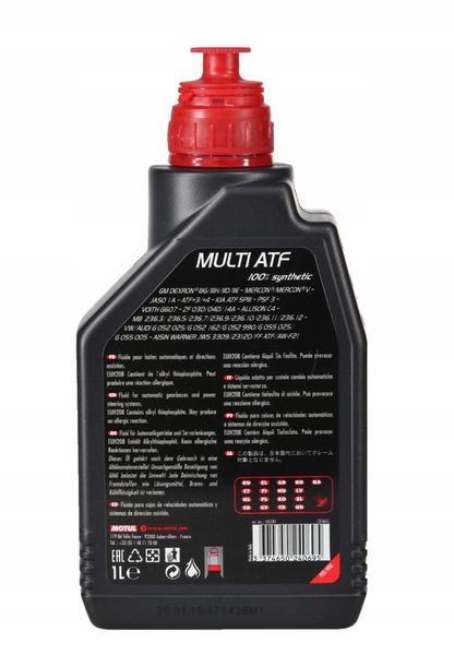 Olej MOTUL MULTI ATF 1l / DEXRON III czerwony zdjęcie 2
