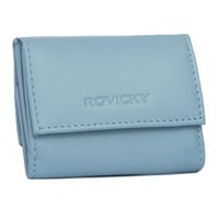 elegancki portfel damski na zatrzask ze skóry naturalnej - rovicky