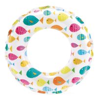 Koło dmuchane do pływania z nadrukiem 51 cm INTEX 59230 RYBKI PASTELOWE