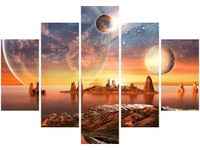 105CM 150CM OBRAZ 5 ELEM RZUT OKIEM DRUK