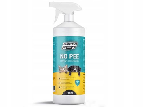 ŚRODEK NO PEE PRZECIW OBSIKIWANIU PSÓW I KOTÓW SPRAY NA PSY KOTY 500ML na Arena.pl