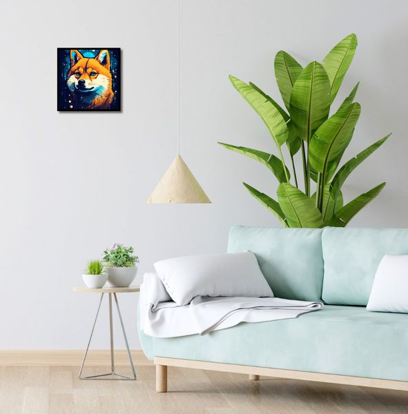 Plakat 30x30cm Lisek w Kosmosie zdjęcie 4