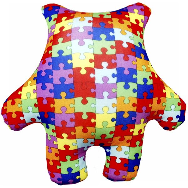 Relaksacyjna poduszka 3D na prezent - Miś puzzle zdjęcie 2