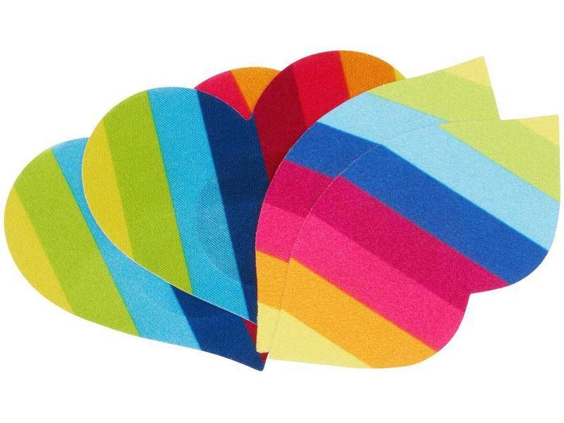 Tęczowe Ozdoby Samoprzylepne Na Sutki - Nipplicious Rainbow Pasties zdjęcie 3