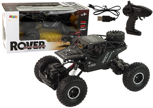 Pojazd RC Rover 1:16 Auto Czarne Zdalnie Sterowane Na Pilot na Arena.pl