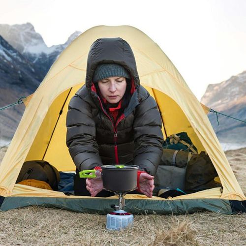 Zestaw Garnków Naczyń Turystycznych Pod Namiot Zg5-02 Zielony na Arena.pl