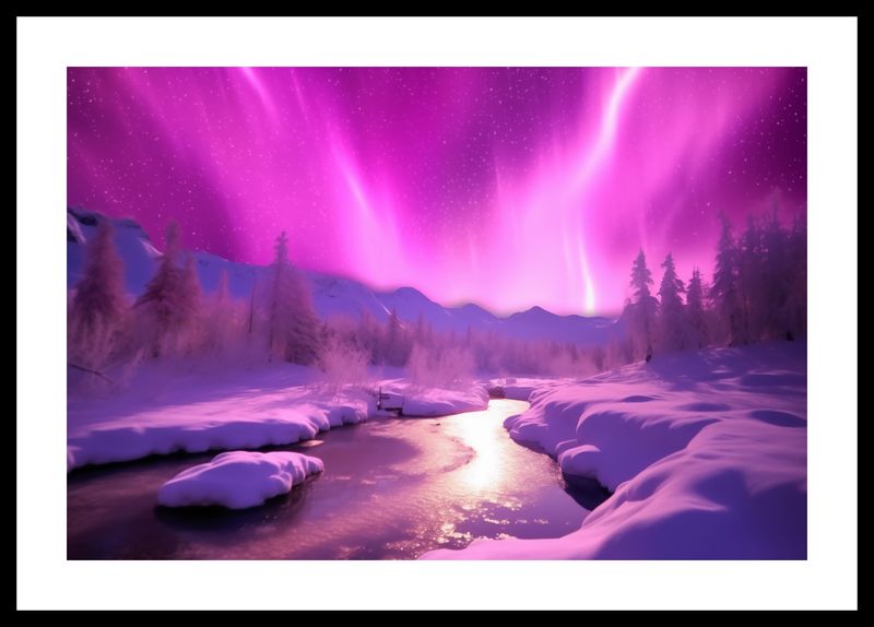 Plakat 45x30cm Aurora Nad Niebiem zdjęcie 3