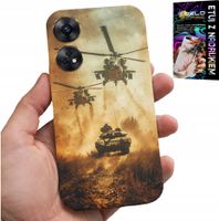 ETUI DO OPPO RENO8 T 4G - HELIKOPTER WOJSKOWY CZOŁG MILITARIA CASE