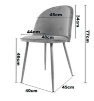 Krzesło tapicerowane GLORIA WINE VELVET GOLD