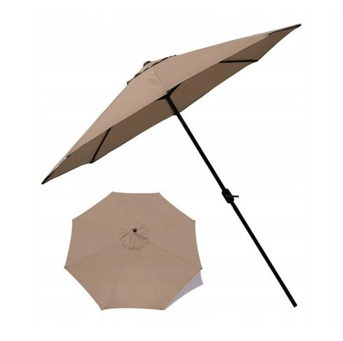 Poszycie wymienne materiał parasola ogrodowego 8 ramion 300cm - khaki na Arena.pl