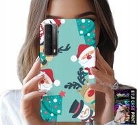 ETUI DO HUAWEI P SMART 2021 - MIKOŁAJ, RENIFER BAŁWAN ŚWIĄTECZNE WZORY