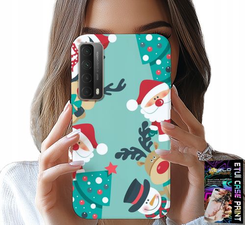 ETUI DO HUAWEI P SMART 2021 - MIKOŁAJ, RENIFER BAŁWAN ŚWIĄTECZNE WZORY na Arena.pl