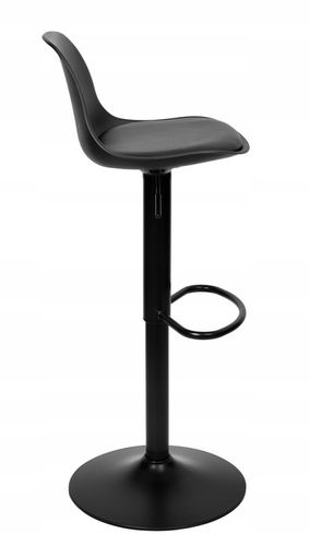 Hoker Barowy Obrotowy Stołek Krzesło Regulowane Tapicerowane Ekoskóra na Arena.pl