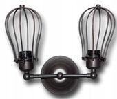 LAMPA SCIENNA LOFT KINKIET CZARNA RETRO E27