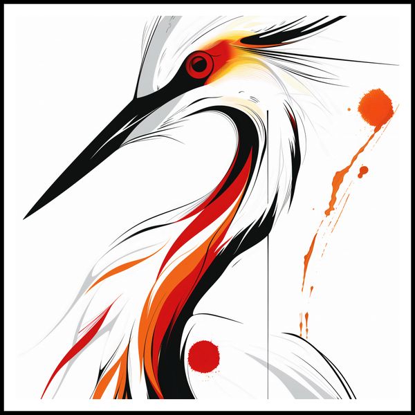 Plakat 100x100cm Bocian zdjęcie 3