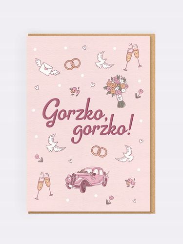 gorzko, gorzko! kartka ślubna 3303 na Arena.pl