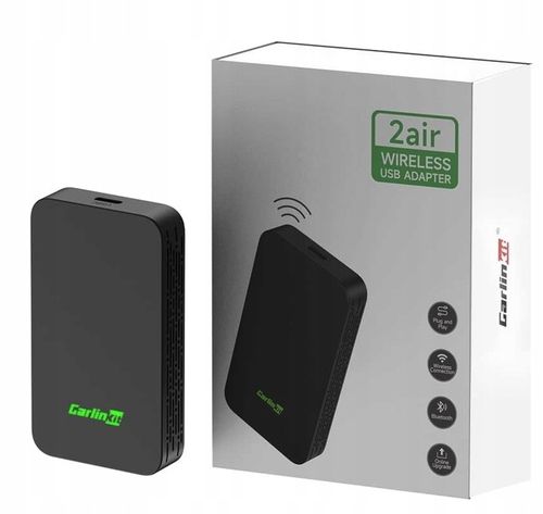 CARPLAY CARLINK 5.0 ADAPTER ANDROID AUTO APPLE BEZPRZEWODOWY MODUŁ CZARNY na Arena.pl