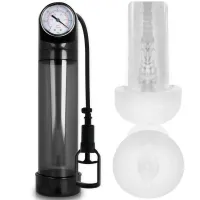 pump addicted rx9 czarny - system prożniowy z wkładem intymnym 30 cm